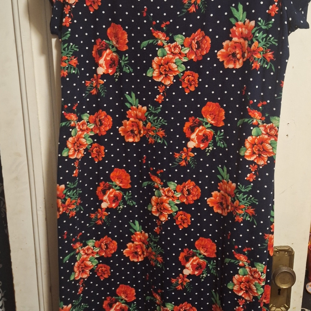 Floral Polka Dot Dress